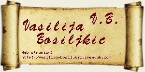Vasilija Bosiljkić vizit kartica